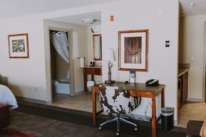 Studio Suite, 1 King-Bett, Nichtraucher | Verdunkelungsvorhänge, Bügeleisen/Bügelbrett, kostenlose Babybetten