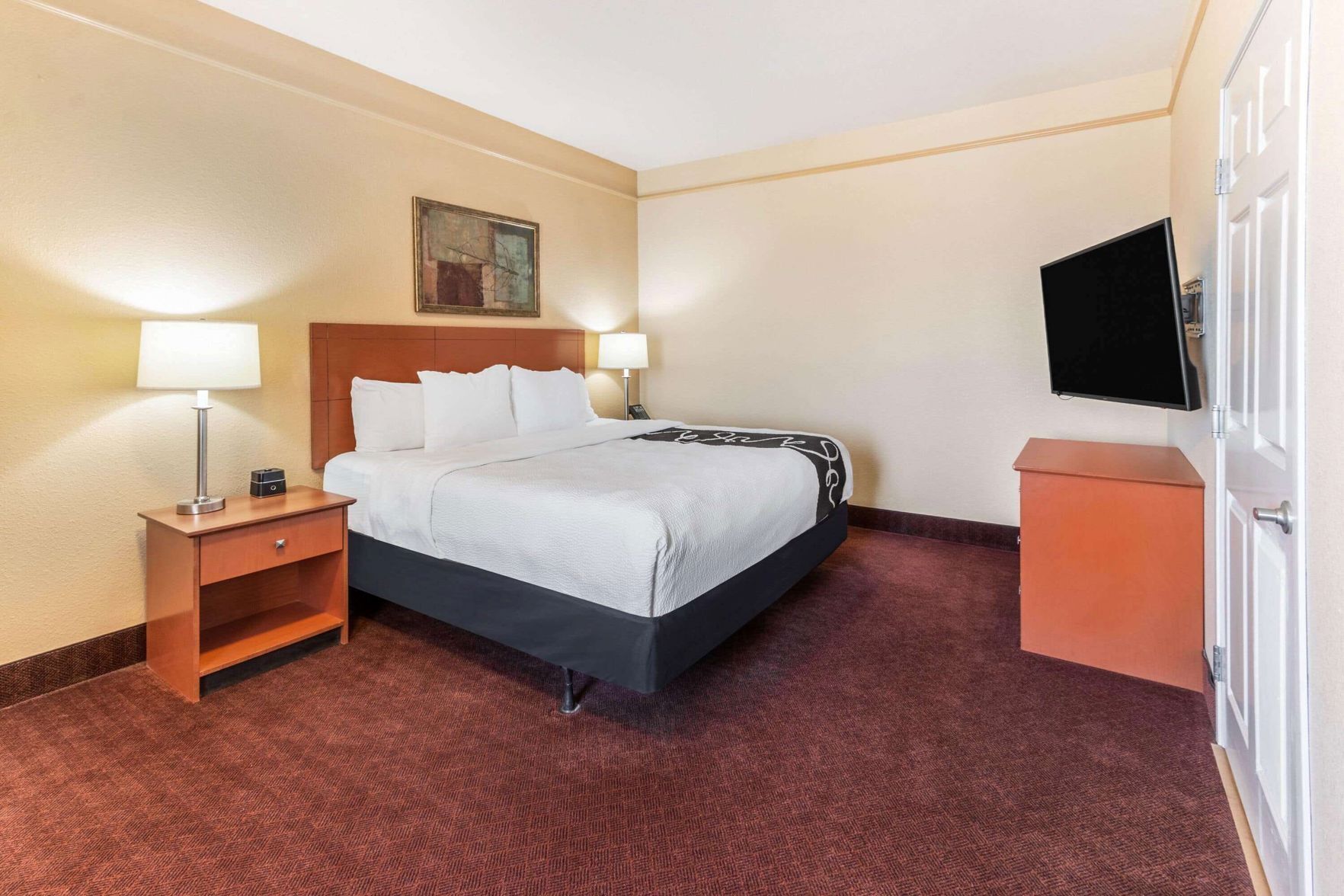 Premium bedding, desk, blackout curtains, iron/ironing board