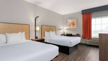 Room, 2 Queen Beds, Accessible, Non Smoking (Mobility/Hearing Impaired) | Premium bedding, in-room safe, desk, iron/ironing board