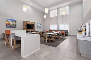 Free daily self-serve breakfast