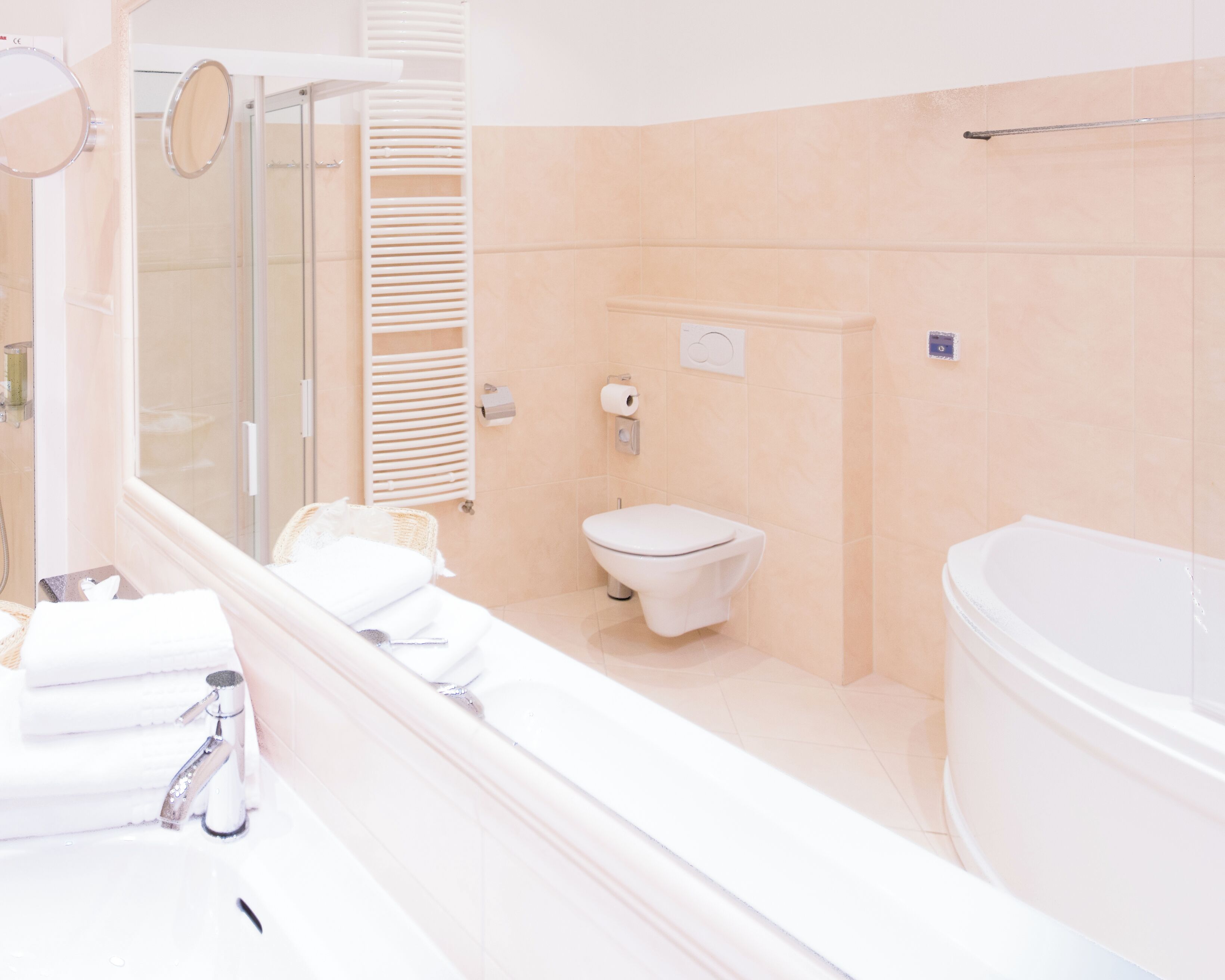 family suite | bathroom | designer toiletries, hair dryer, towels, soap