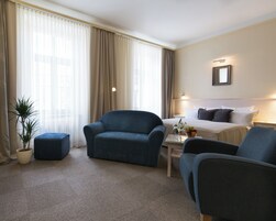 Ropa de cama de alta calidad y minibar