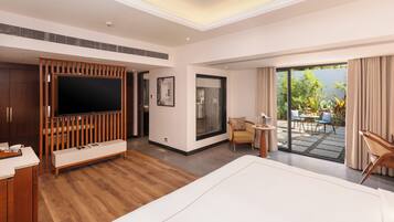 Villa ejecutiva | Sábanas de algodón egipcio, ropa de cama de alta calidad, minibar