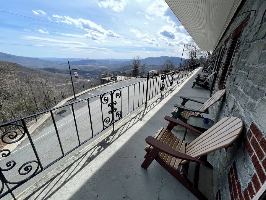 Uitzicht vanaf balkon