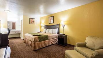 Pillowtop beds, desk, laptop workspace, iron/ironing board