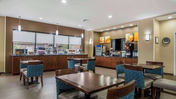 Free daily buffet breakfast