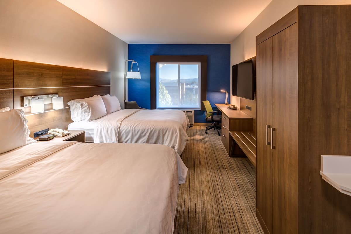 standard room, 2 queen beds | 1 bedroom, in-room safe, desk, iron/ironing board