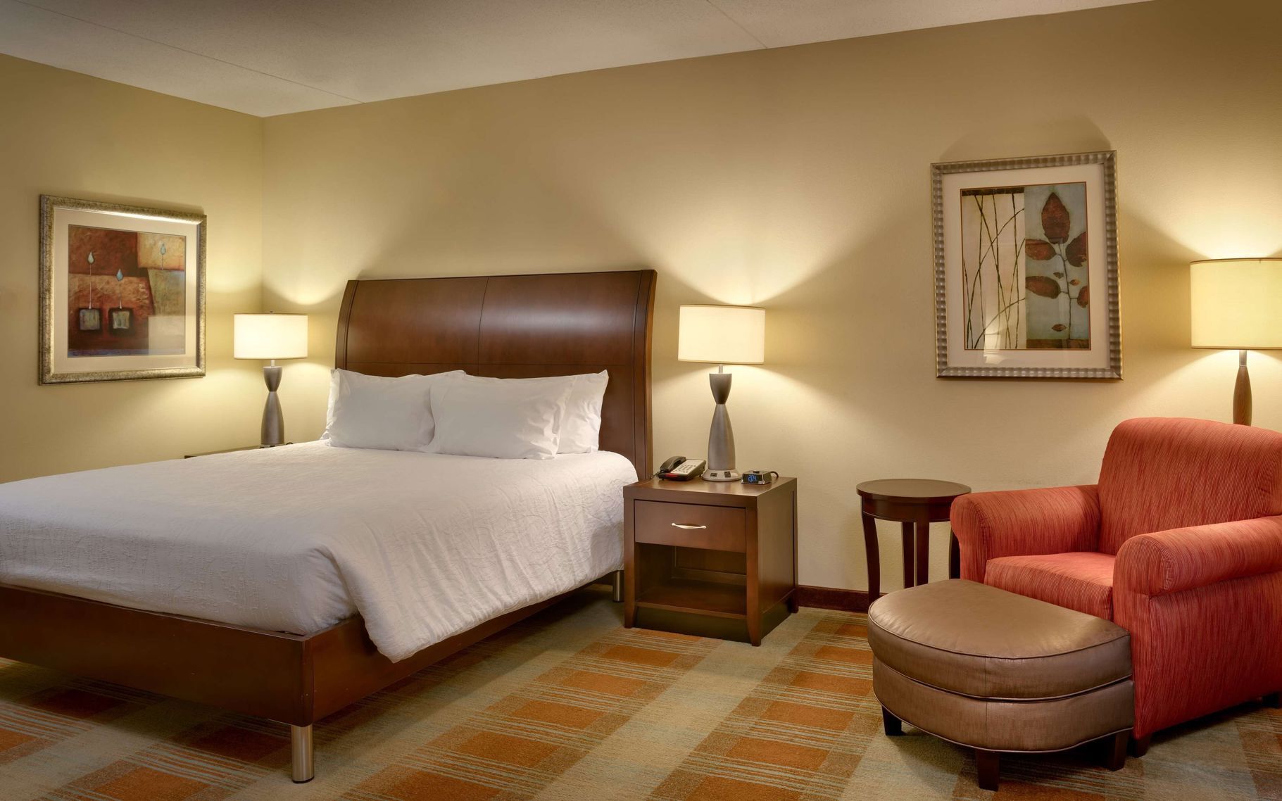 Premium bedding, down duvets, in-room safe, desk