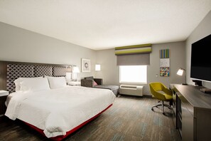 Room, 1 King Mobility/Hearing Accessible with Tub, Non Smoking | In-room safe, desk, iron/ironing board, free cribs/infant beds