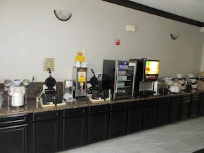 Free daily self-service breakfast