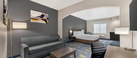 Escritorio y espacio para trabajar con laptop