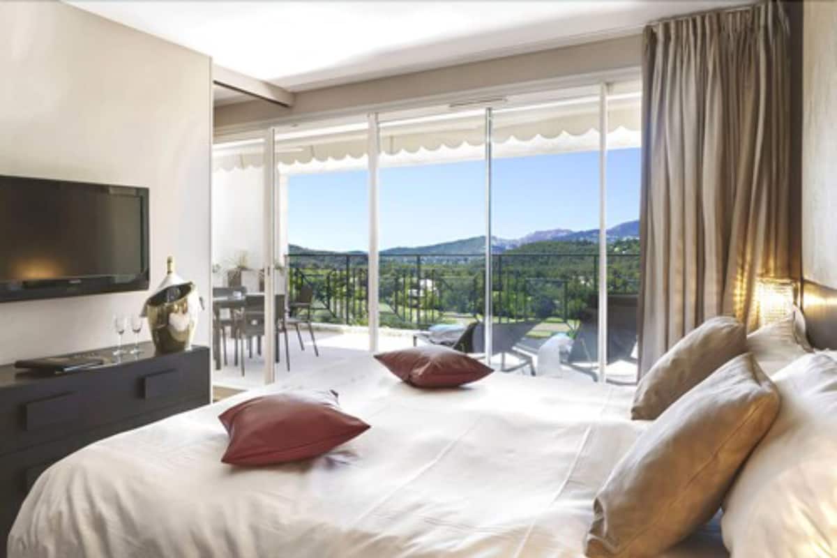 1 habitación y ropa de cama de alta calidad