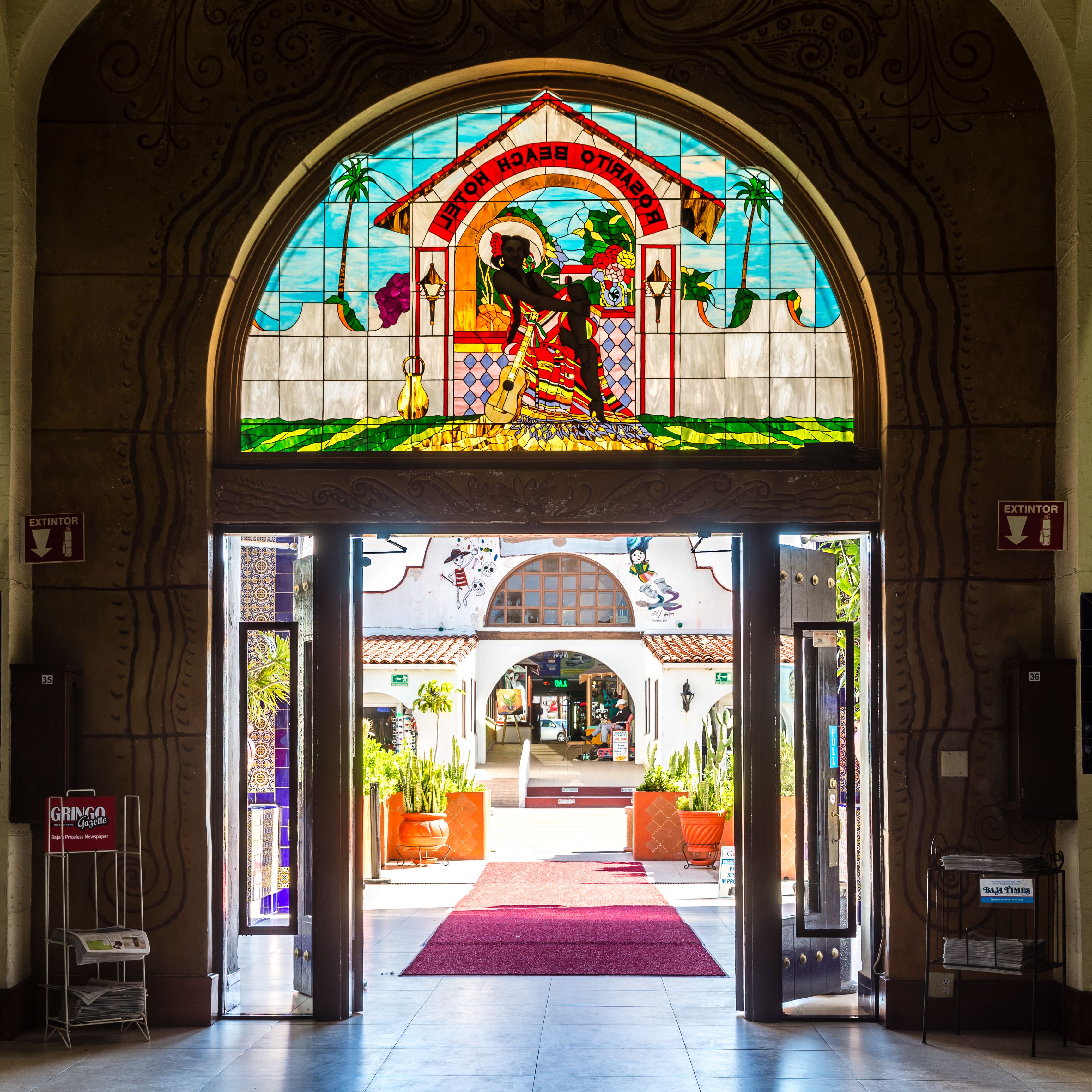 Interior entrance