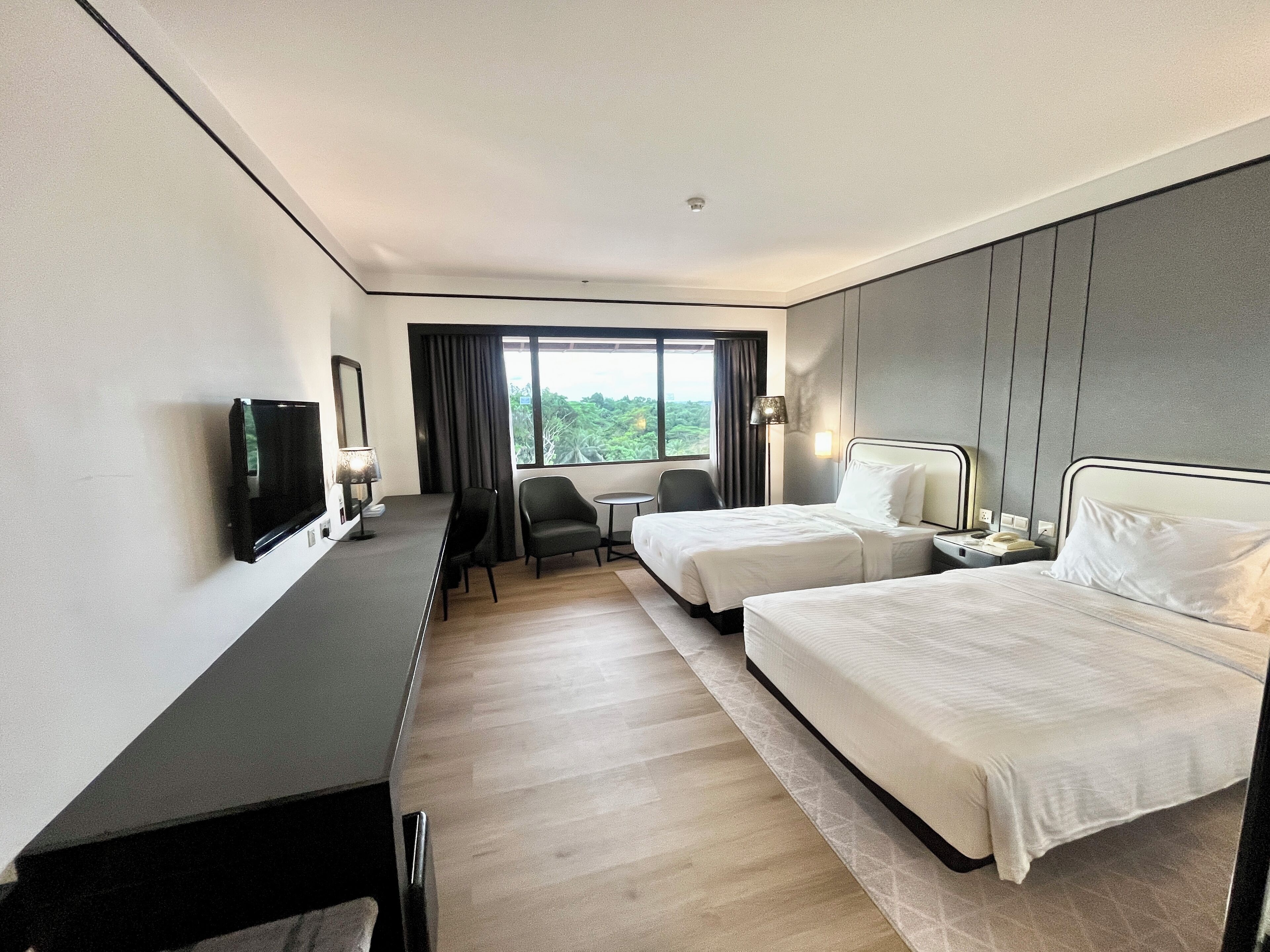 Habitación Deluxe con 2 camas individuales | Minibar, caja de seguridad en la habitación y escritorio 