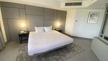 Minibar, in-room safe, desk, blackout curtains