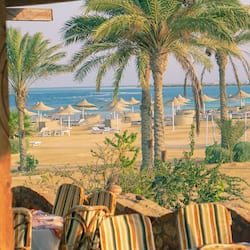 Breakfast, lunch, dinner served; beach views
