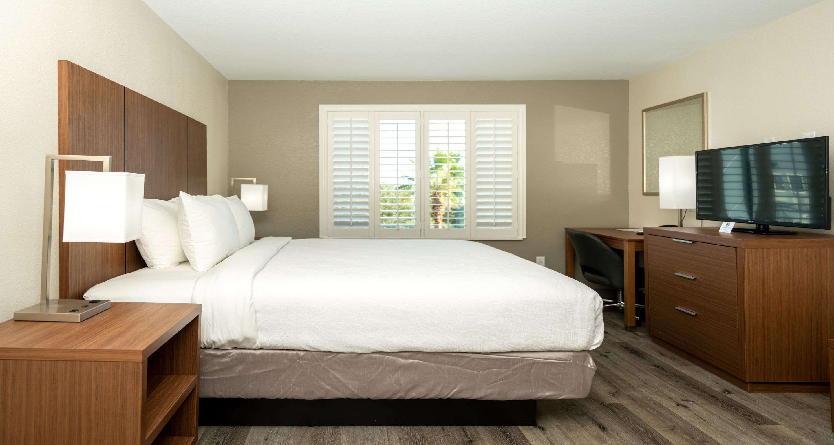 suite, 1 king bed, non smoking, refrigerator & microwave (with sofabed) | desk, laptop workspace, blackout curtains, soundproofing