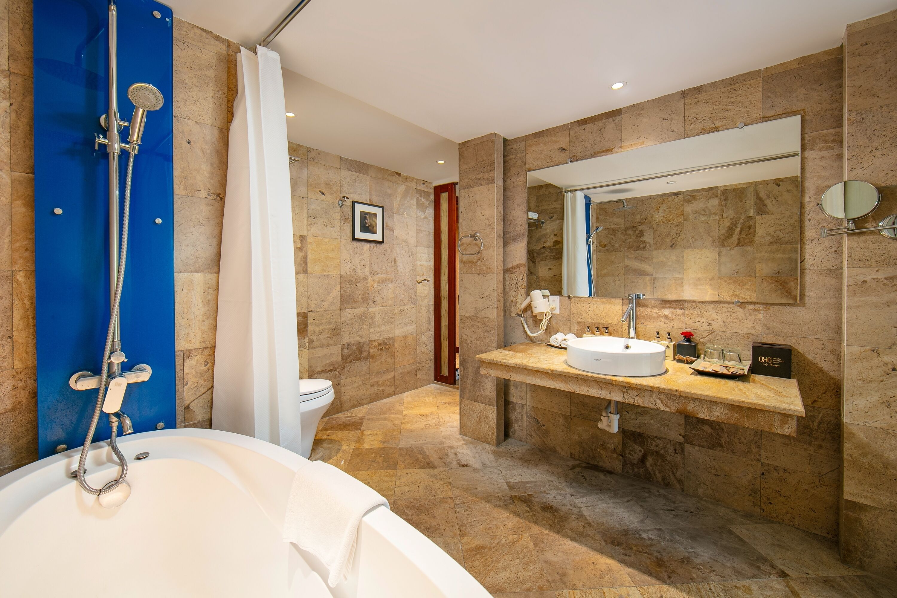 royal suites, big balcony | bathroom shower