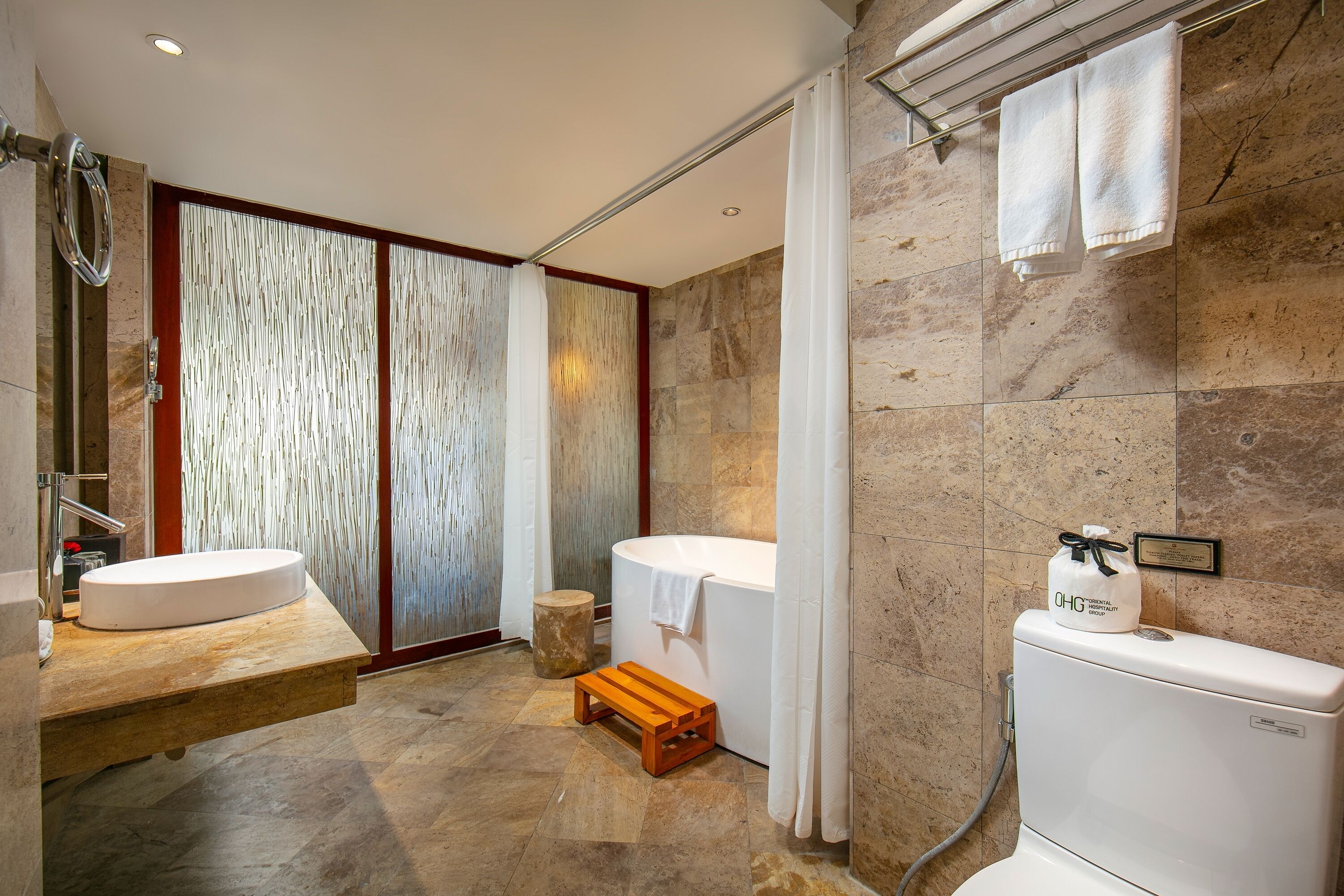 royal suites, big balcony | bathroom amenities | shower, hydromassage showerhead, eco-friendly toiletries, hair dryer