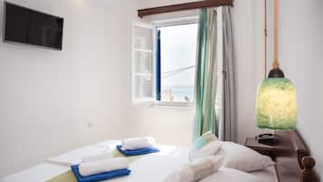 Suite Keluarga, pemandangan laut | Selimut bulu angsa, kedap suara, setrika/meja setrika, dan Wi-Fi gratis