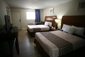 Room, 2 Queen Beds, Non Smoking | Desk, free WiFi, bed sheets