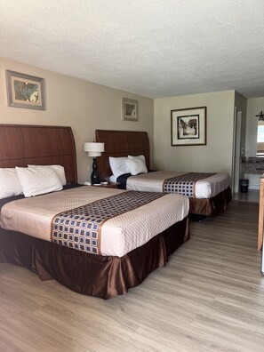 Room, 2 Queen Beds, Non Smoking | Desk, free WiFi, bed sheets