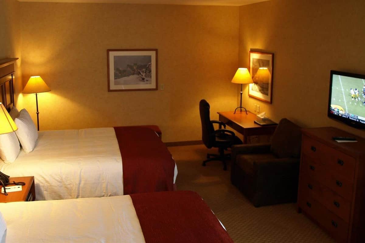 in-room safe, desk, laptop workspace, iron/ironing board