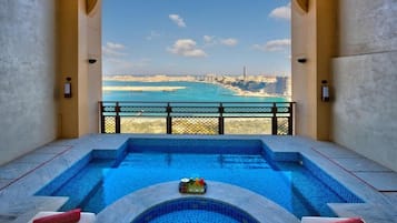 Studio, eigener Pool, Meerblick | Ausblick vom Zimmer