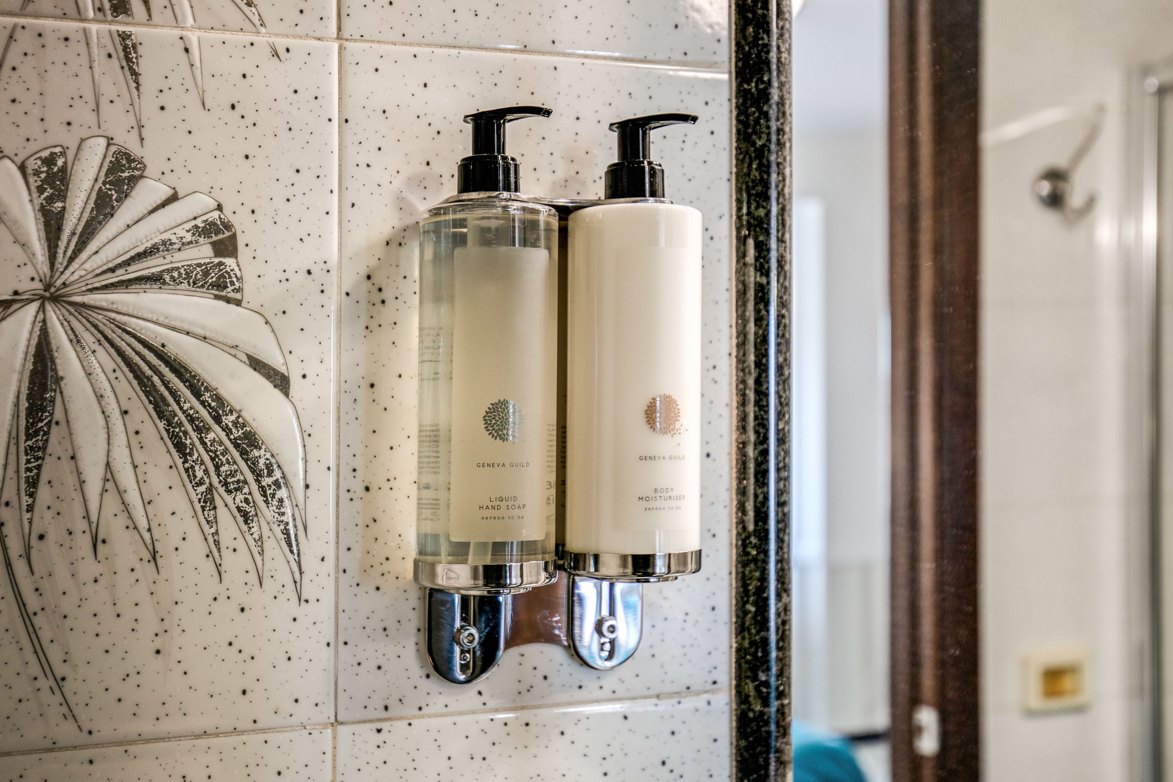 shower, free toiletries, hair dryer, bidet