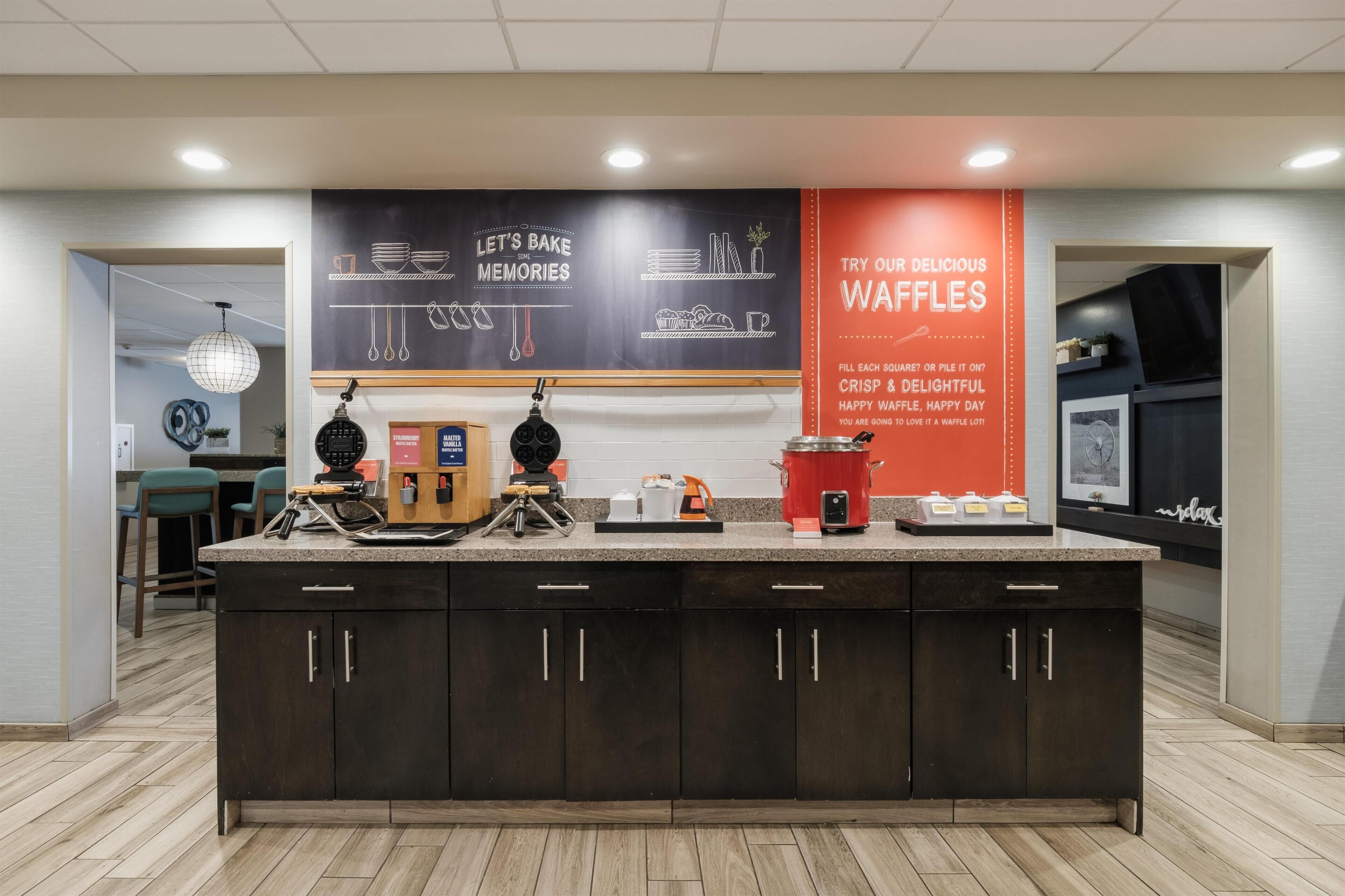 Free daily buffet breakfast