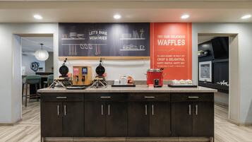 Free daily buffet breakfast