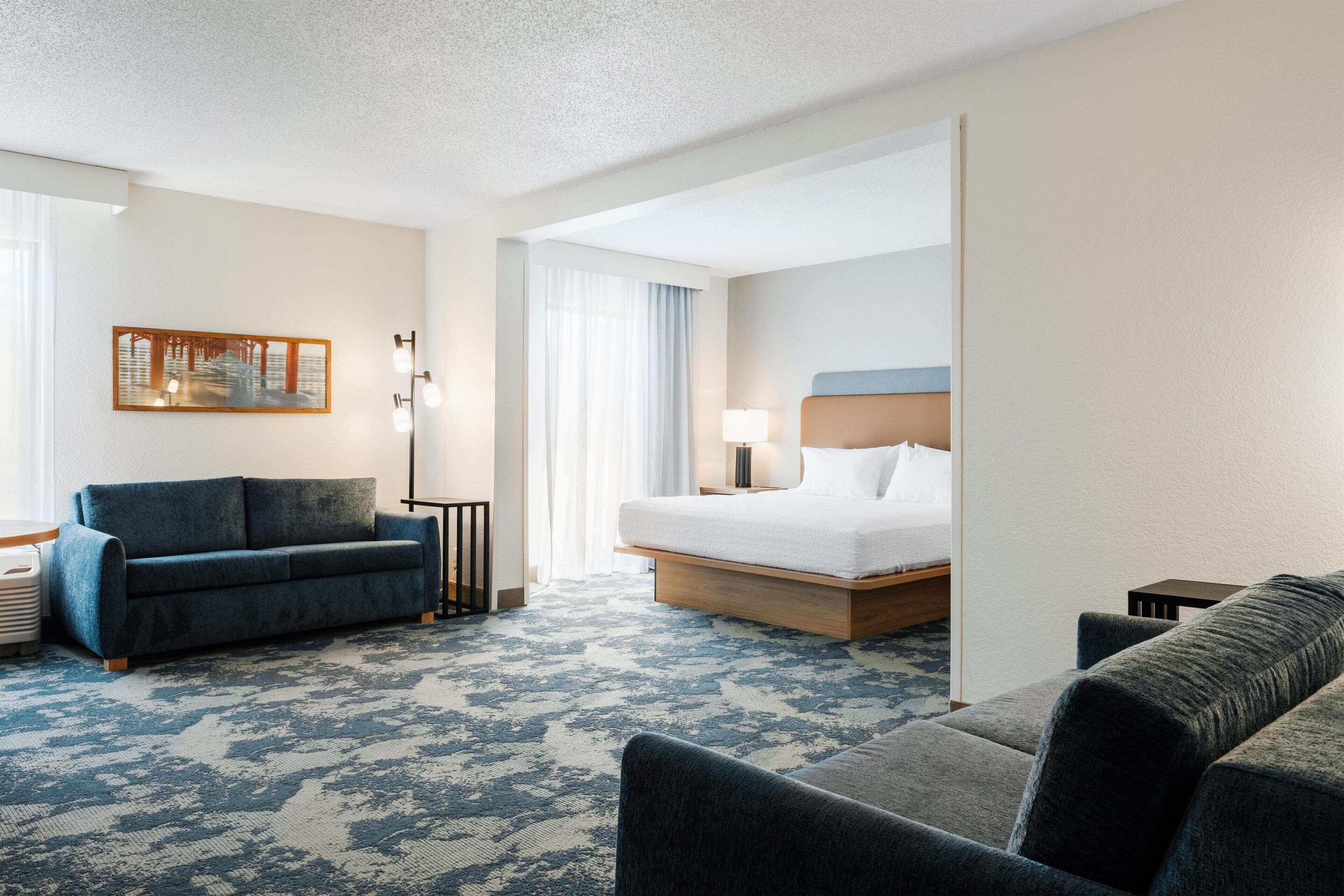 Studio Suite, 1 King Bed, Non Smoking | Living area | 40-inch flat-screen TV with cable channels, TV