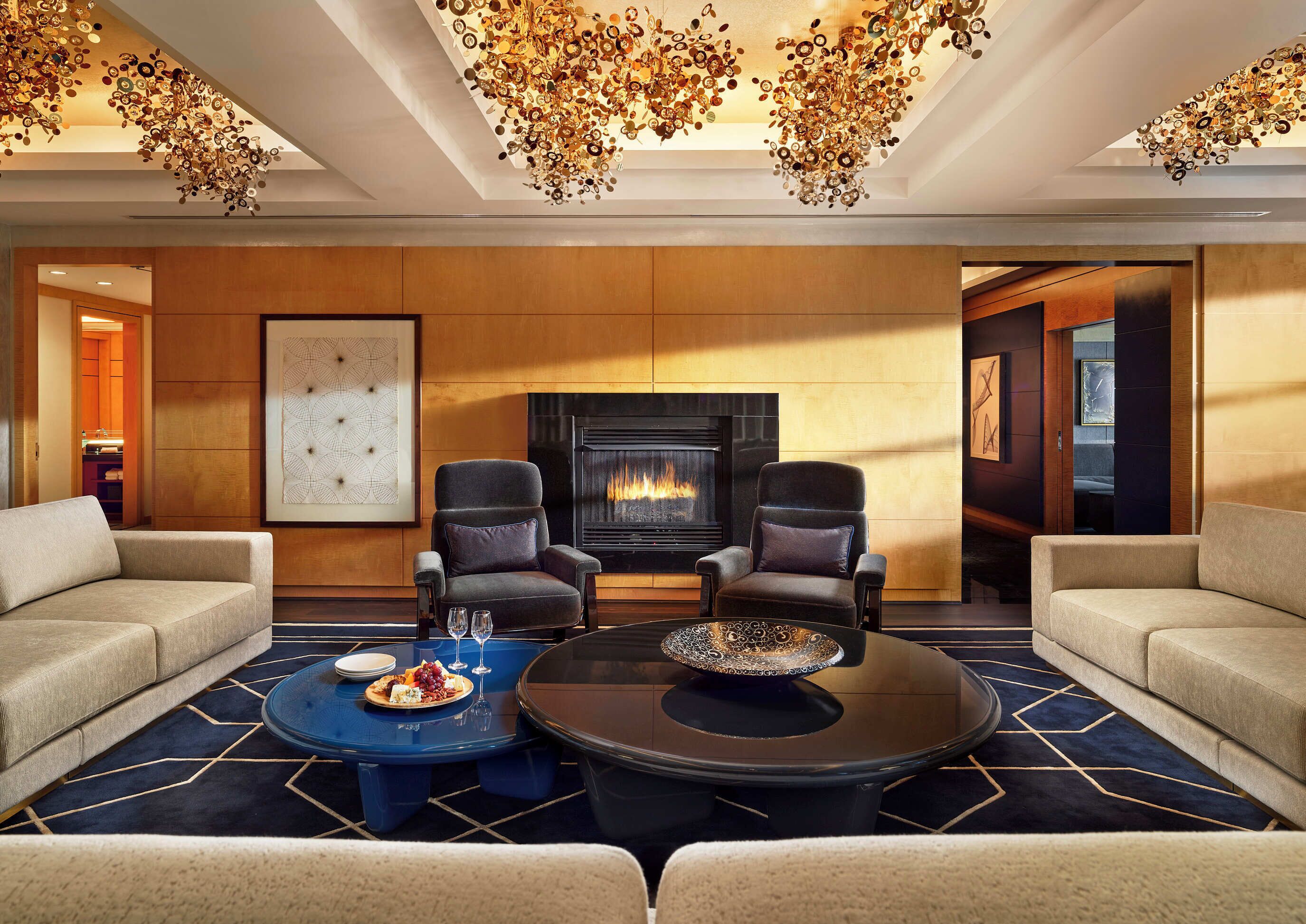 Royal Suite, 2 Bedrooms | Living area | LCD TV, video-game console, DVD player, pay movies