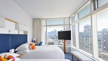 Quarto casal standard, 2 camas de casal | Roupas de cama premium, edredons de pluma, camas com colchões pillow-top