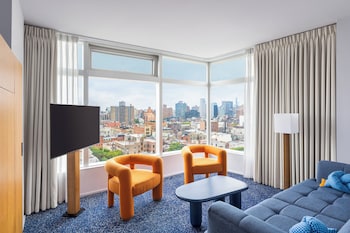 Premium bedding, down comforters, pillowtop beds, minibar at The Standard East Village