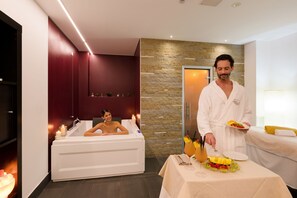Couples treatment rooms, sauna, hot tub, steam room, hot springs - Hotel Mioni Royal San (Montegrotto Terme)
