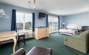 Deluxe Room, 2 Queen Beds, Balcony | Premium bedding, individually decorated, desk, blackout curtains - Hotel Charlee Villas by the Beach (Seaside Heights)