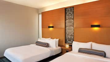 In-room safe, desk, laptop workspace, soundproofing