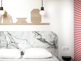 Select Comfort beds, individually furnished, desk, blackout drapes