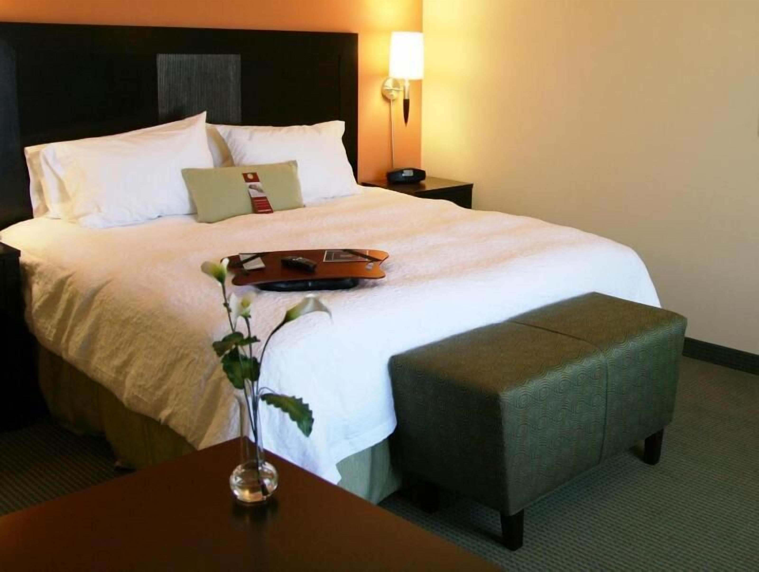 Hypo-allergenic bedding, in-room safe, iron/ironing board