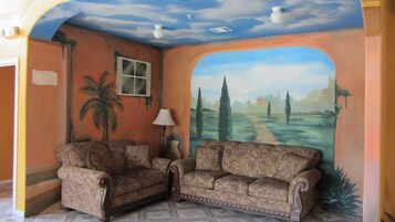 Sala de estar en el lobby