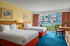 高級客房, 2 張標準雙人床, 泳池景 | 客房景觀