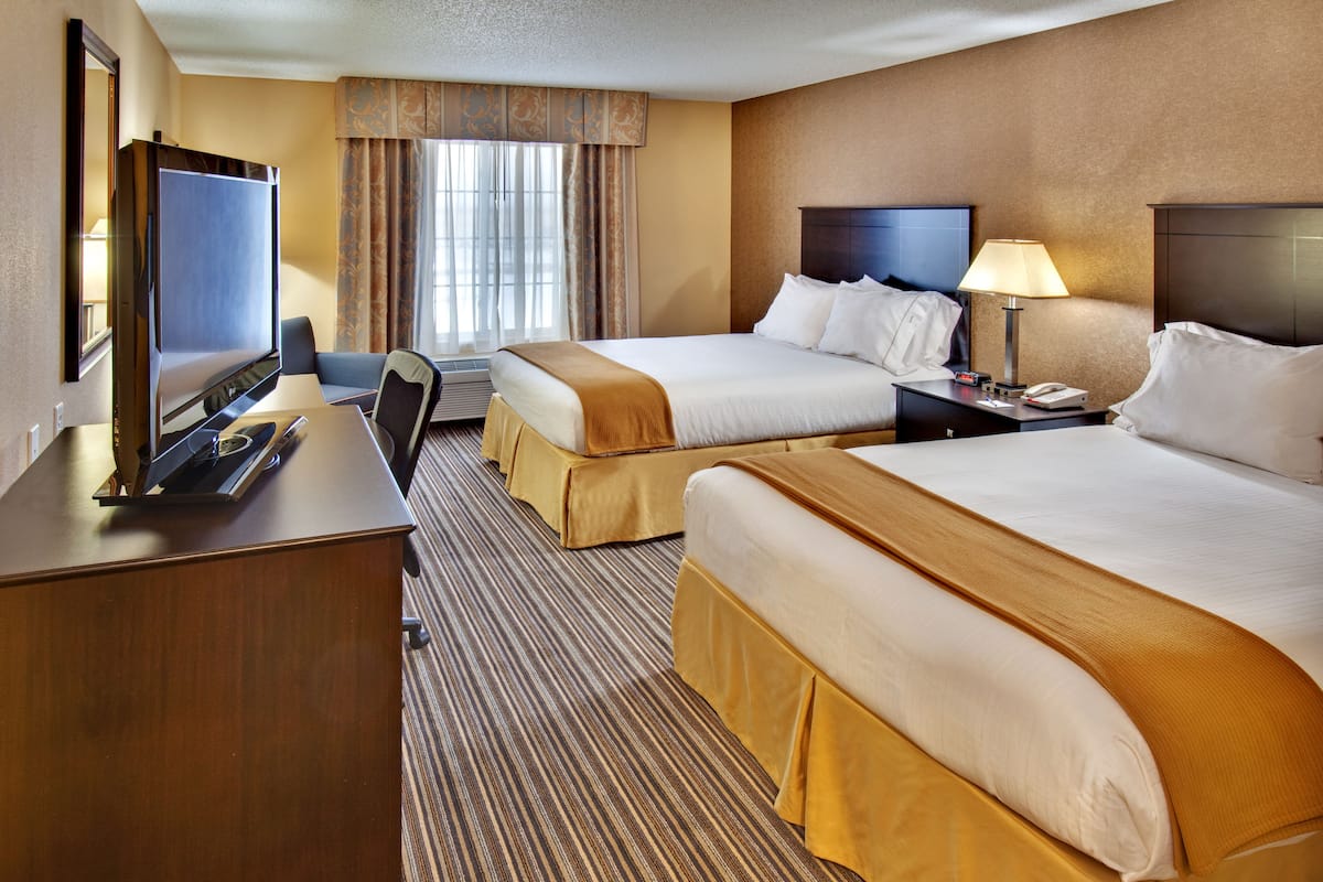 Standard Room, 2 Queen Beds | Pillowtop beds, in-room safe, desk, blackout drapes