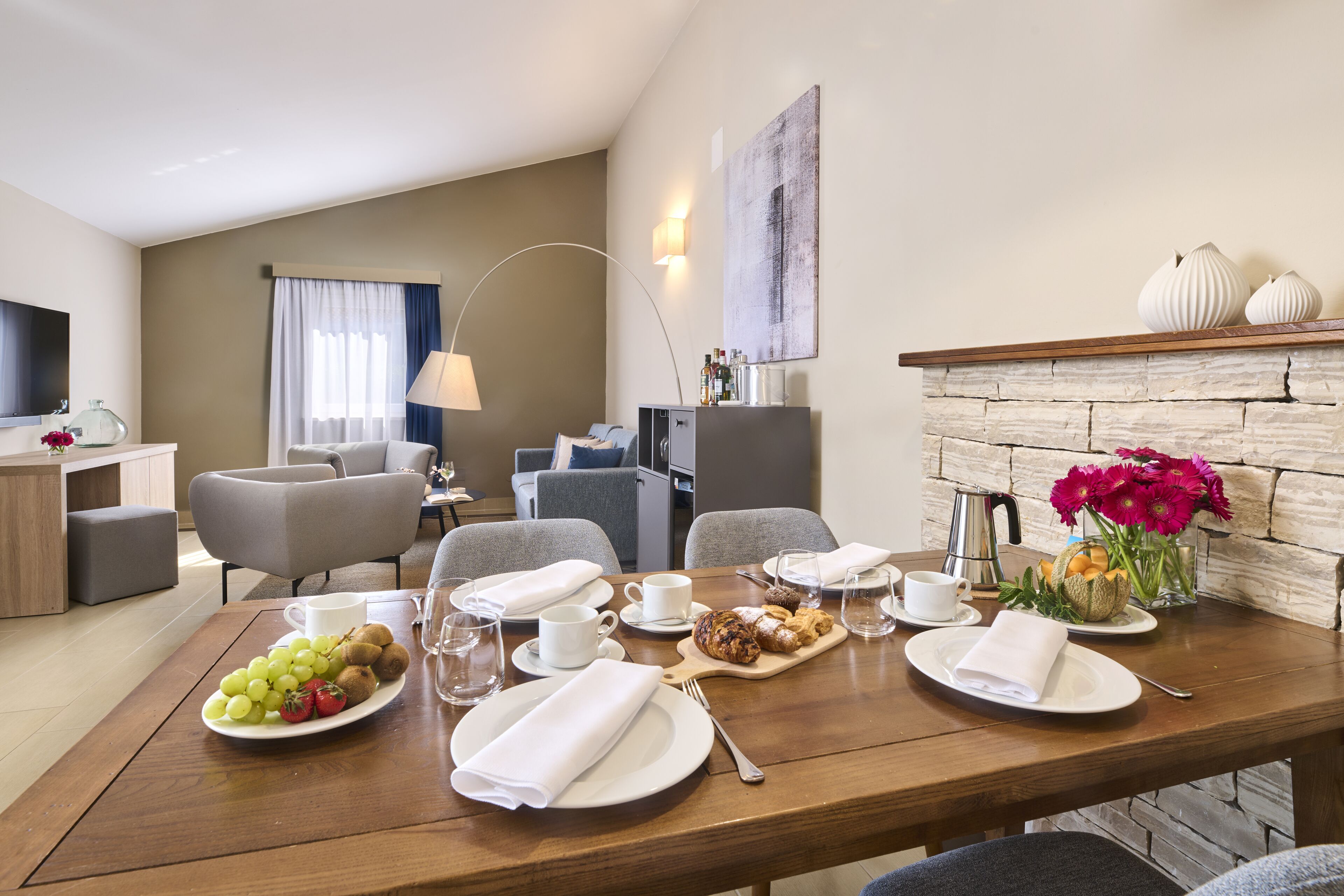 premium villa sea side | living area | lcd tv