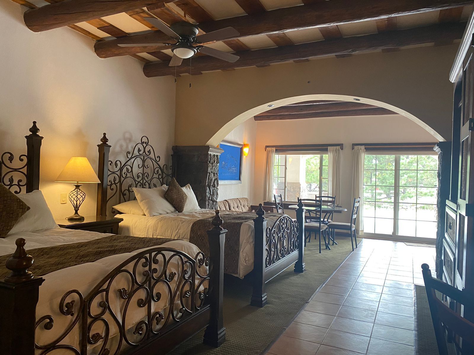 Premier Studio Suite, 2 Queen Beds | Premium bedding, down comforters, memory foam beds, desk