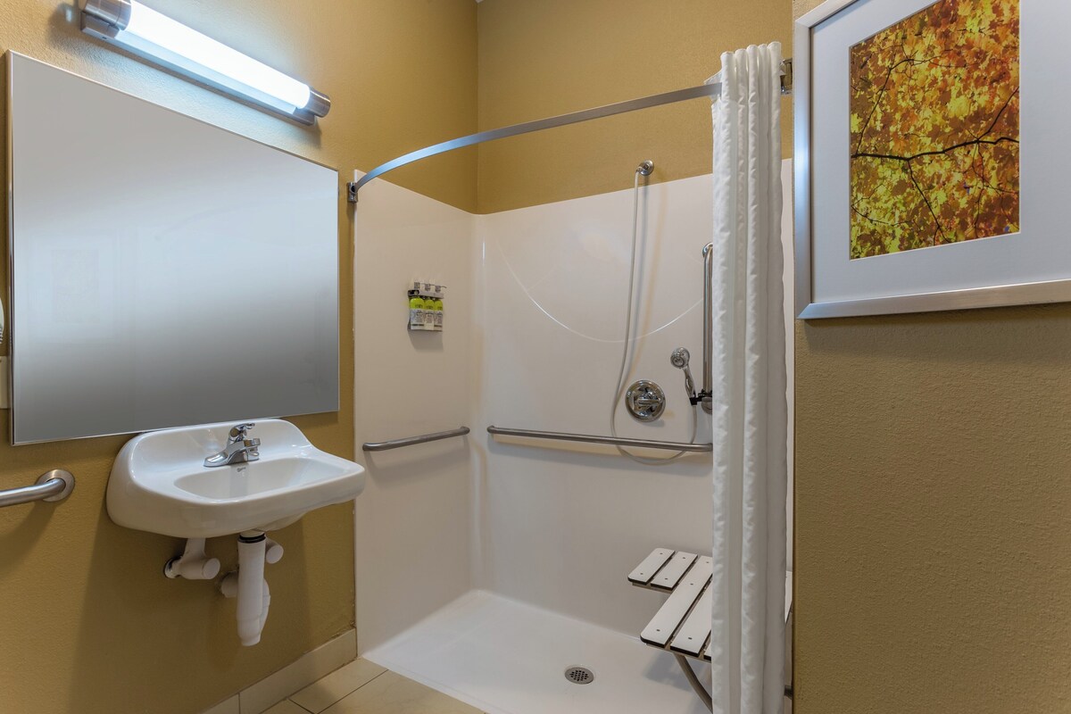 Studio Suite, 1 King Bed, Accessible (Mobility Accessible) | Premium bedding, desk, laptop workspace, blackout curtains