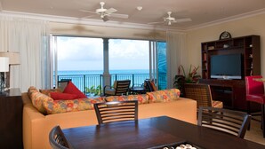 Two Bedroom Suite with Ocean front | Living area | LCD TV, DVD player