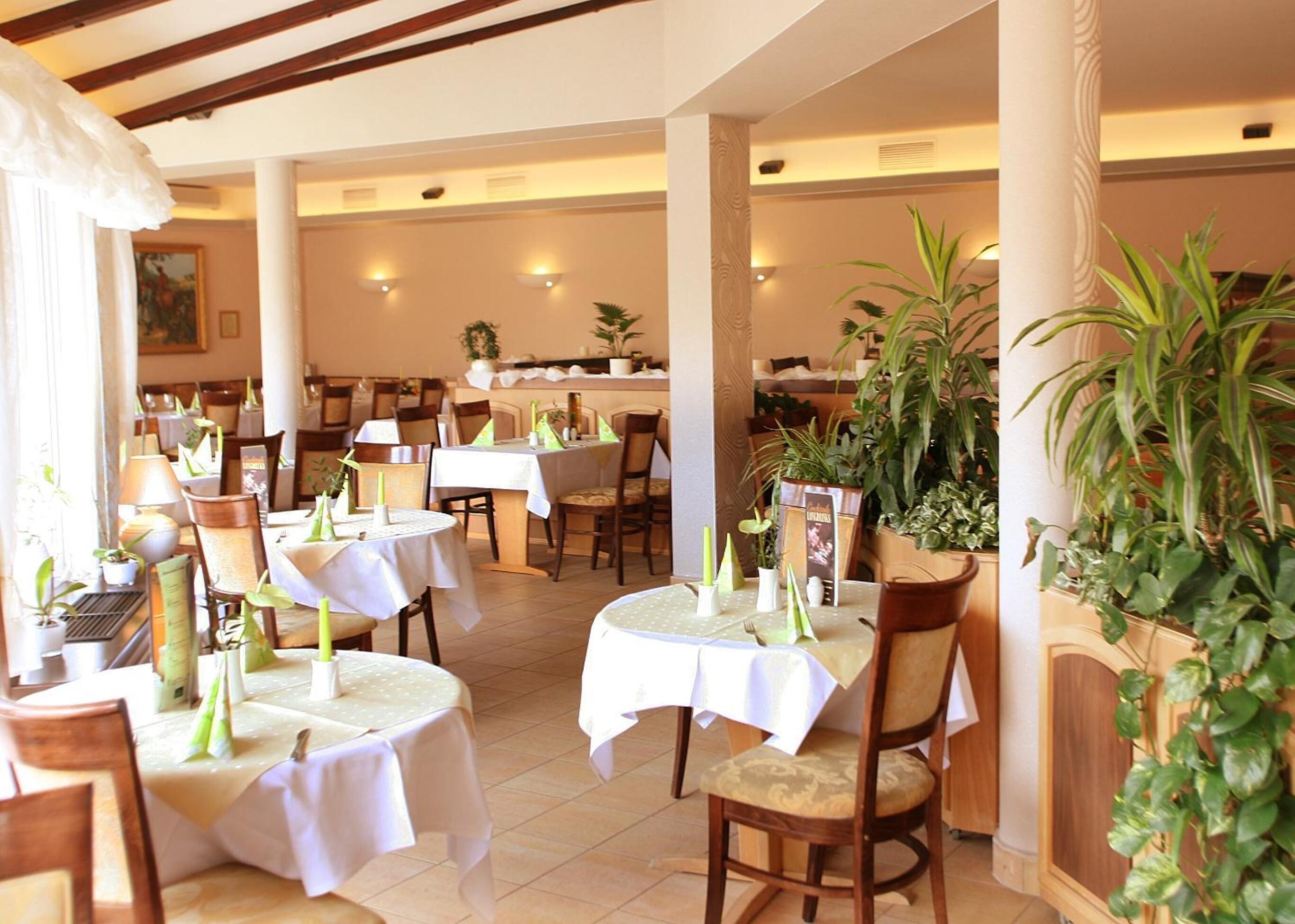 breakfast, lunch, dinner served; international cuisine