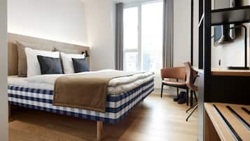 Double Room (Plus High) | Premium bedding, desk, laptop workspace, free WiFi
