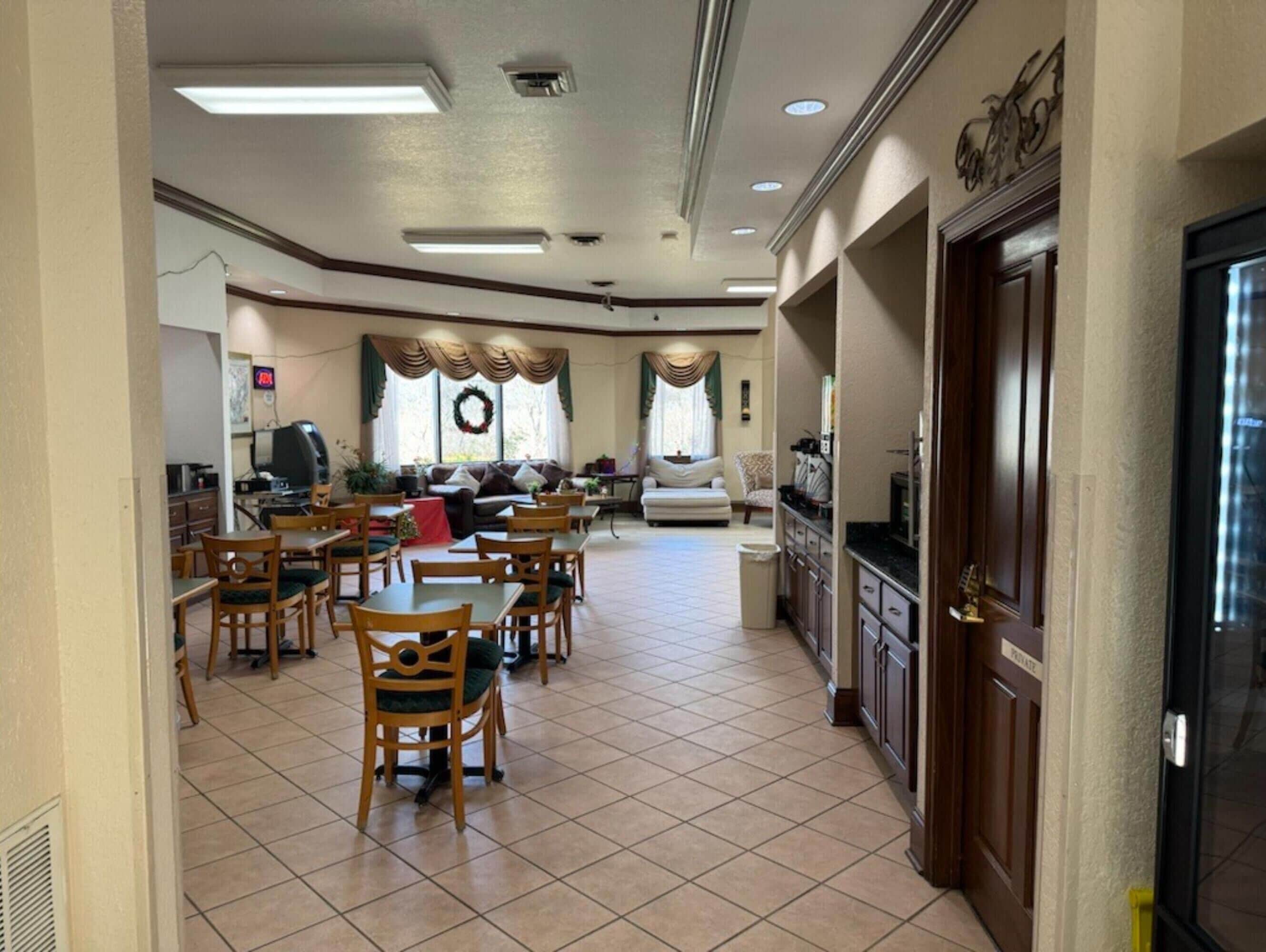 Sala de estar en el lobby